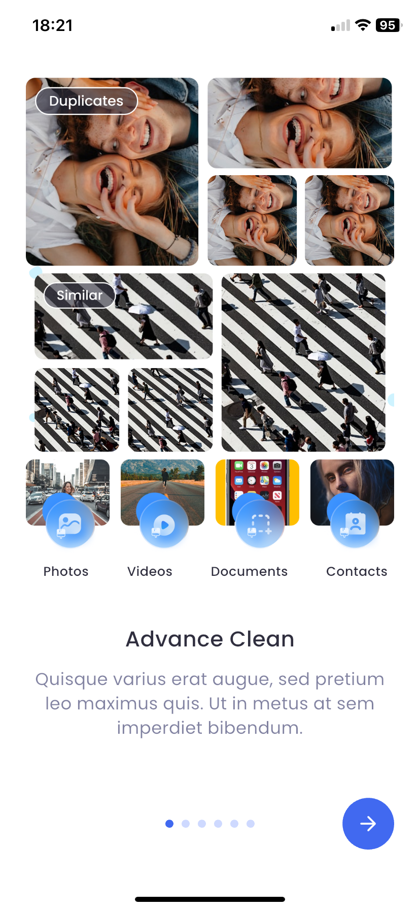 Cleanio Advance Clean screen